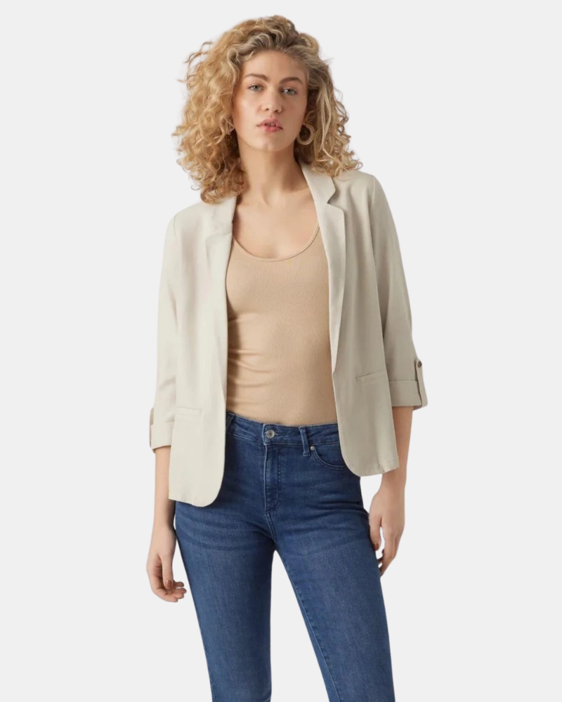 Camisola de manga comprida Mulher VERO MODA Bege 10279700 JESMILO