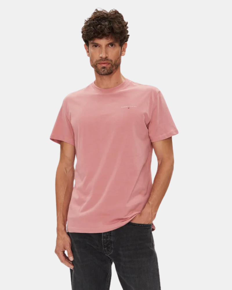 T-shirts de manga curta Homem TOMMY HILFIGER Rosa DM0DM21780TI0
