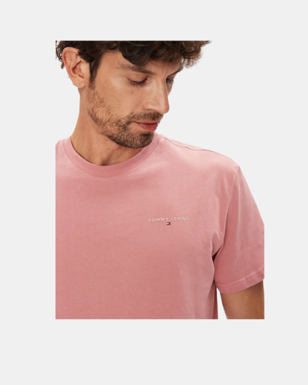T-shirts de manga curta Homem TOMMY HILFIGER Rosa DM0DM21780TI0