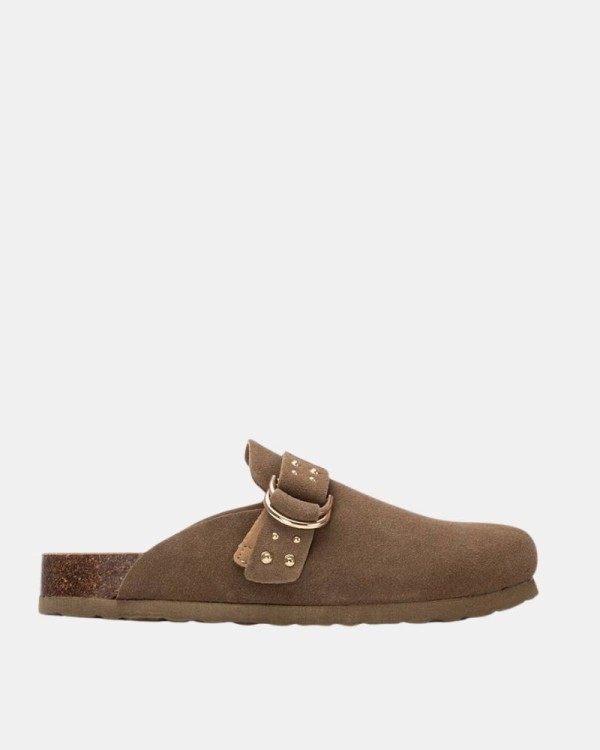 Zuecos Mujer REFRESH Taupe 175008