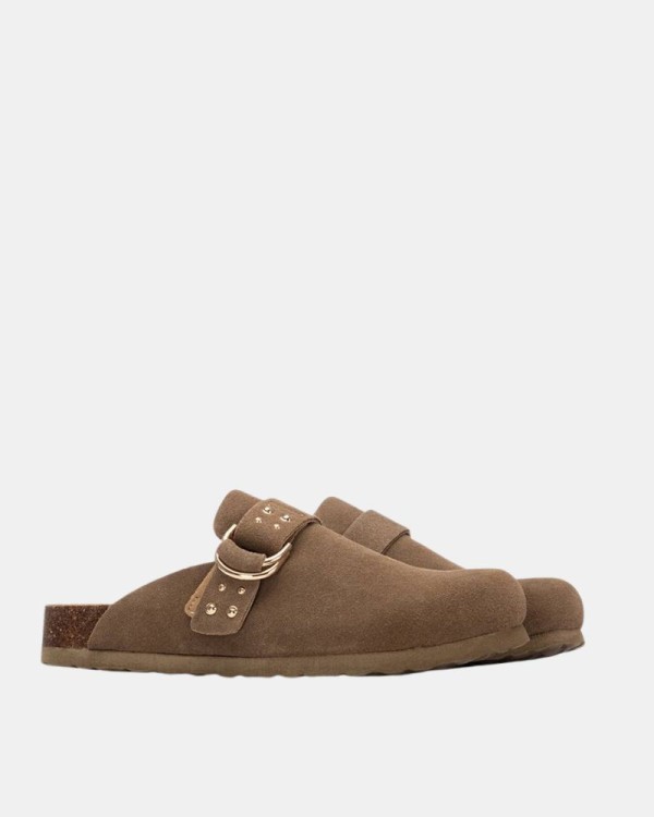 Zuecos Mujer REFRESH Taupe 175008