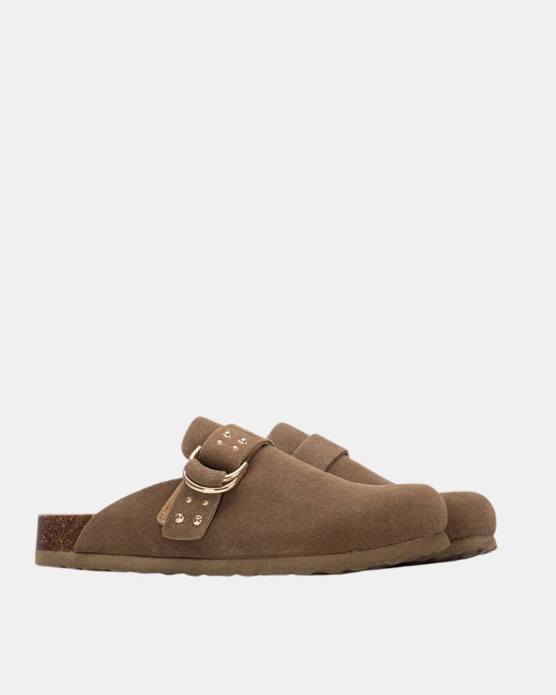 Zuecos Mujer REFRESH Taupe 175008