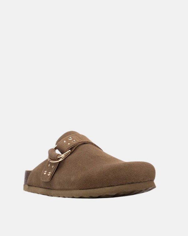 Zuecos Mujer REFRESH Taupe 175008