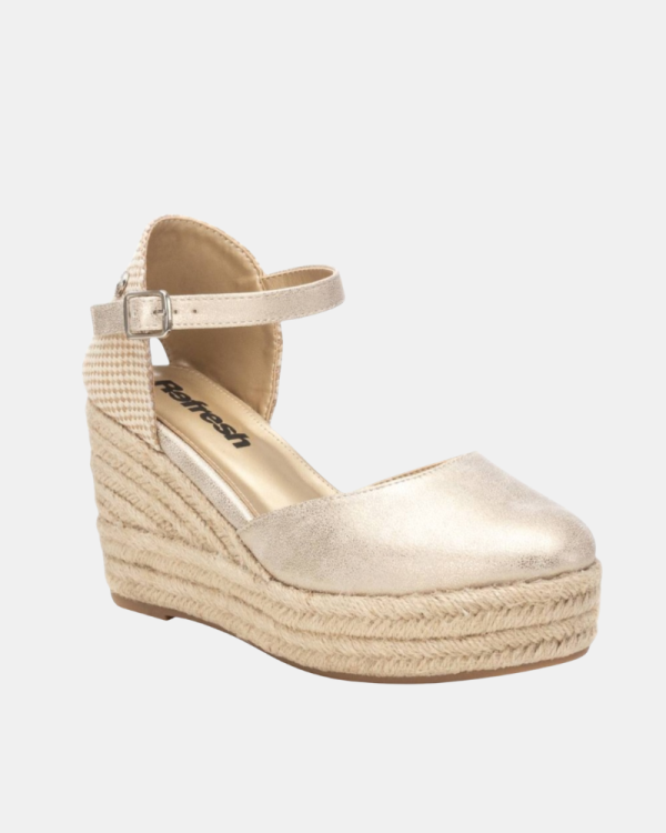 Sandalias Alpargatas Mujer REFRESH Oro 172782