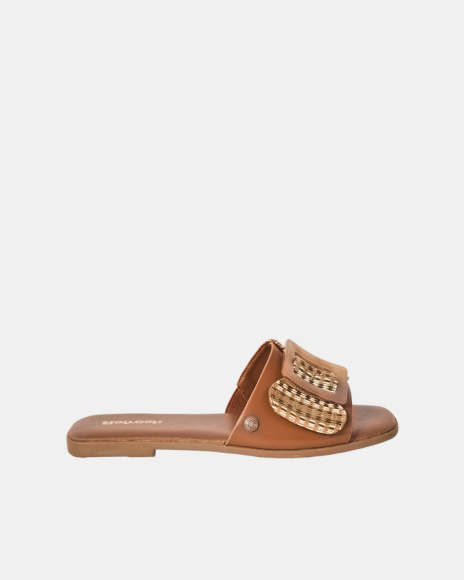 Sandalias Chancletas Mujer REFRESH Marrón 175029