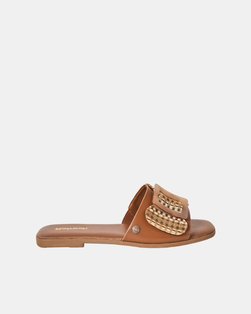 Sandalias Chancletas Mujer REFRESH Marrón 175029