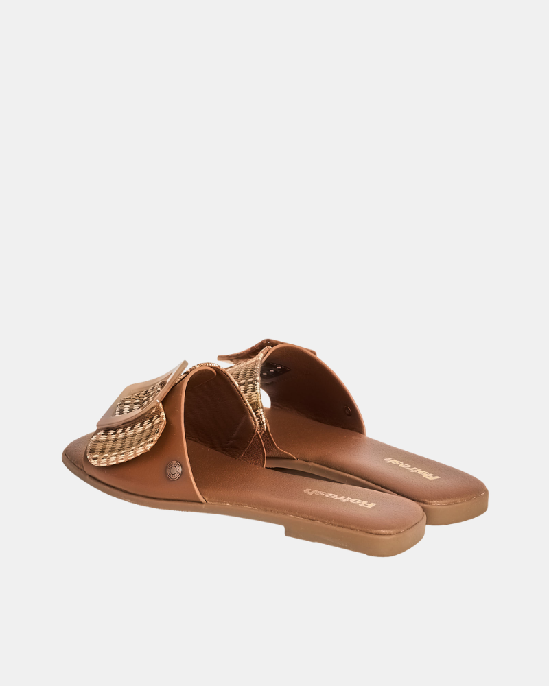 Sandalias Chancletas Mujer REFRESH Marrón 175029