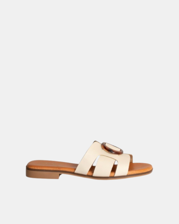 Sandalias Abiertas Mujer RKS Beige 3064