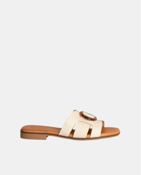 Sandalias Abiertas Mujer RKS Beige 3064