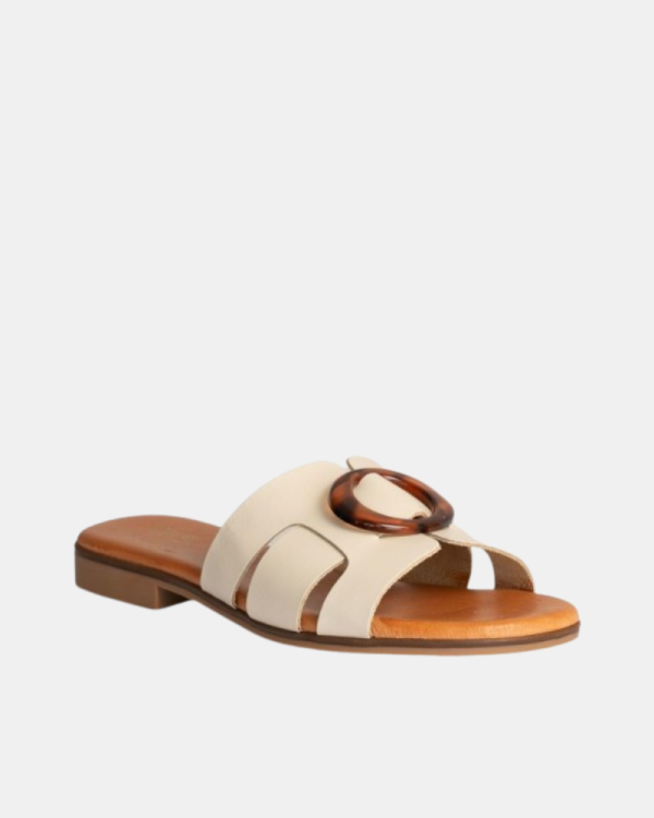 Sandalias Abiertas Mujer RKS Beige 3064