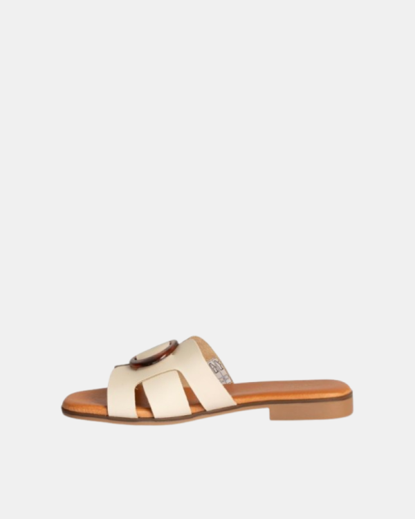 Sandalias Abiertas Mujer RKS Beige 3064