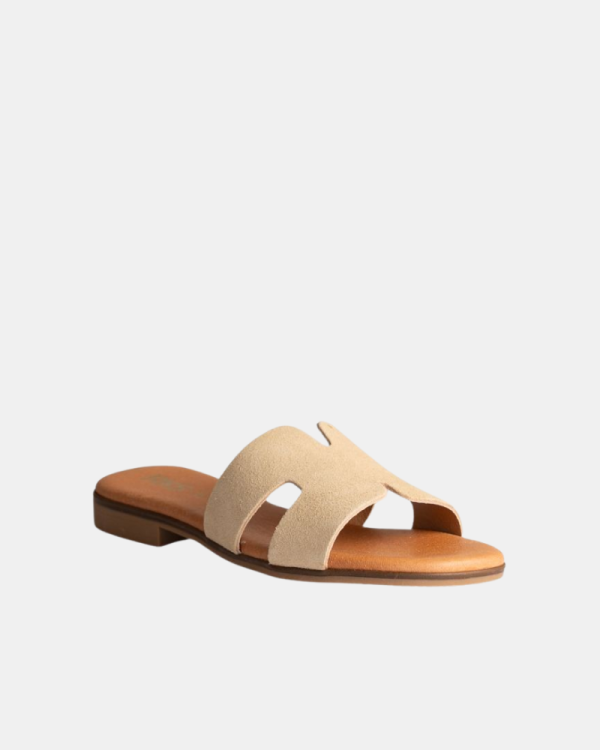 Sandalias Abiertas Mujer RKS Beige 3053