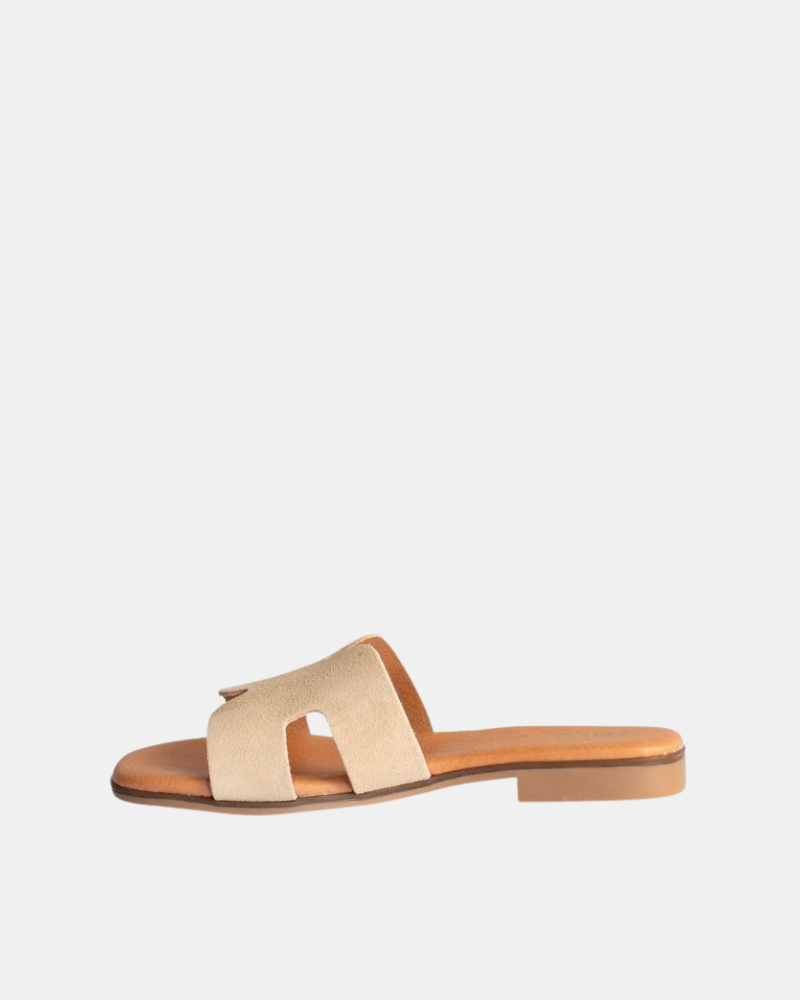 Sandalias Abiertas Mujer RKS Beige 3053