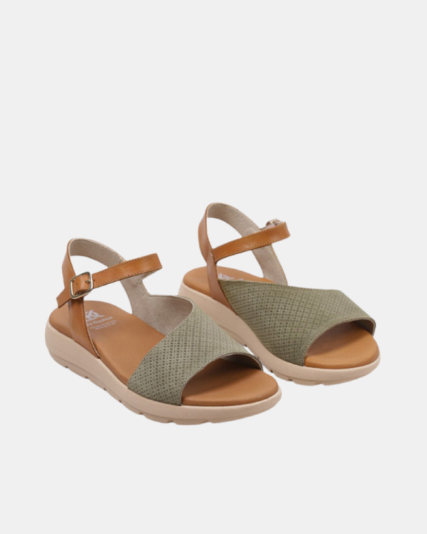 Sandálias Abertas Mulher DORKING Verde D9464 CATI