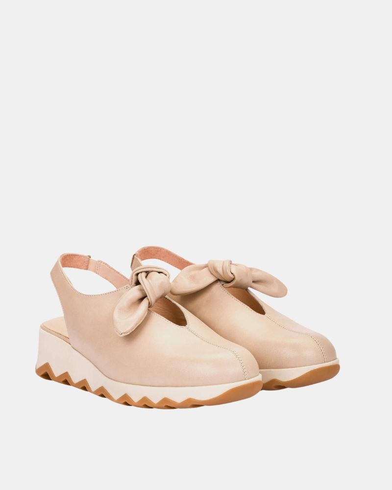 Sapatos abertos de mulher Wonders nude C 7602