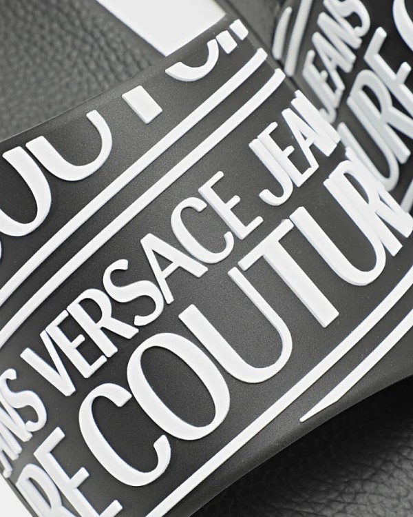 Sandálias Chinelos Homem Versace Preto 78YA3SQ1 71352
