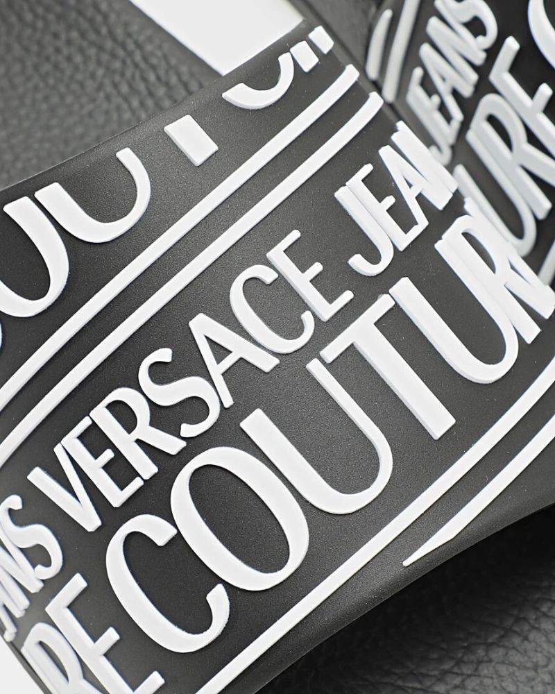 Sandálias Chinelos Homem Versace Preto 78YA3SQ1 71352