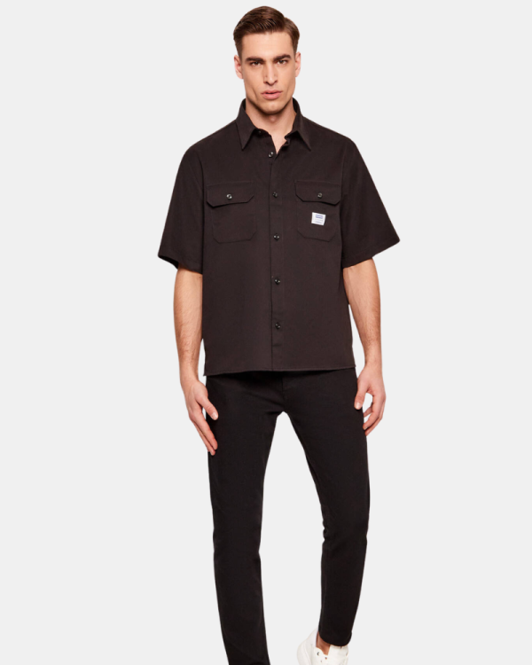 Camisas de manga curta Homem HUGO Castanho 50517871 EKYNO