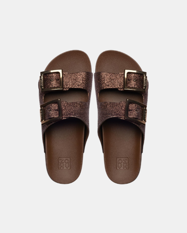 Sandalias Chancletas Mujer  Marrón 18954 PARTNER NEW AD