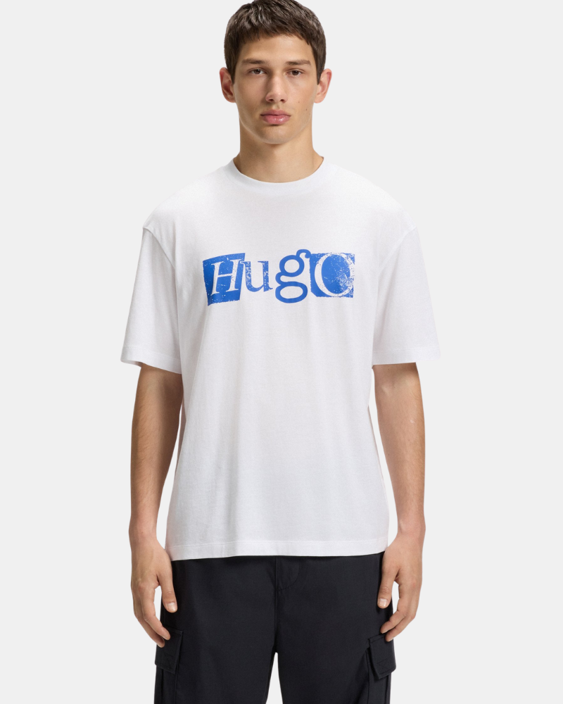 Camisetas Manga corta Hombre HUGO Blanco 10258299 NUGIX
