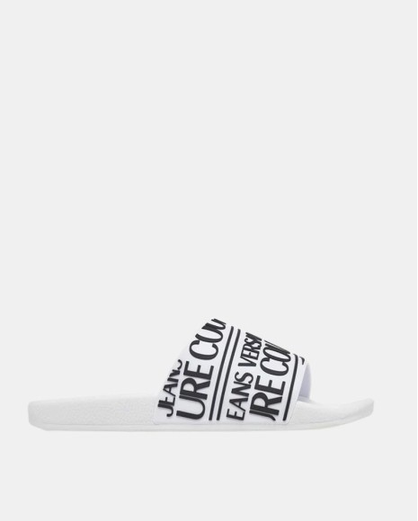 Sandalias Chancletas Hombre Versace Blanco 80YA3SQ1 71352