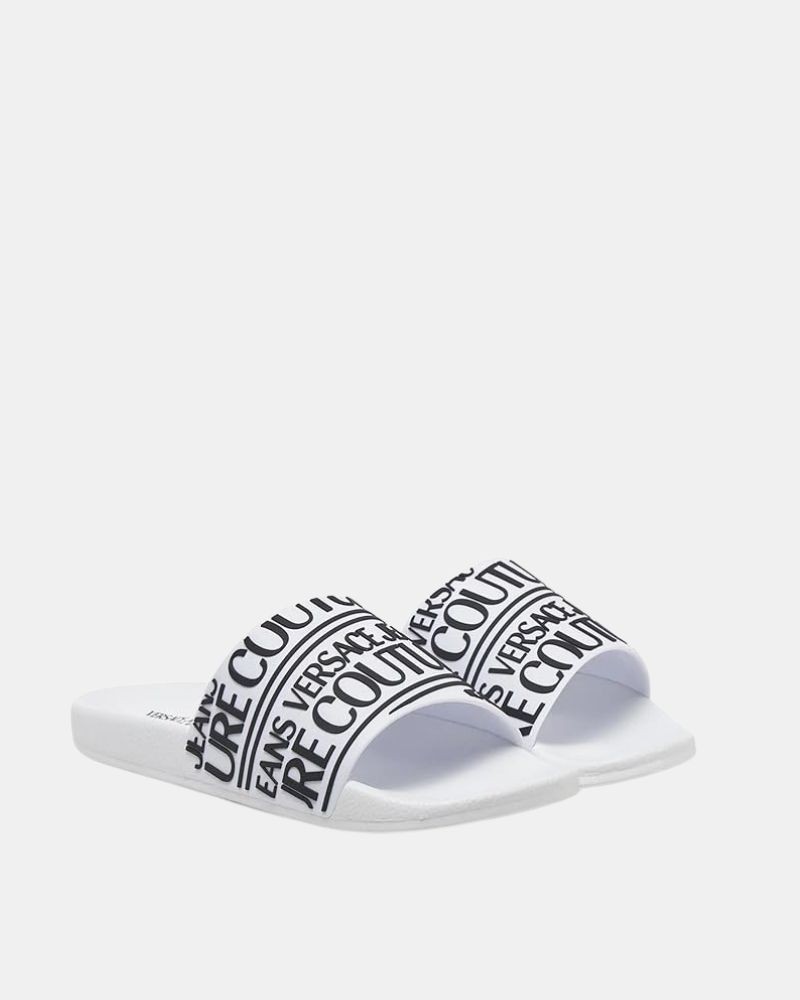 Sandalias Chancletas Hombre Versace Blanco 80YA3SQ1 71352