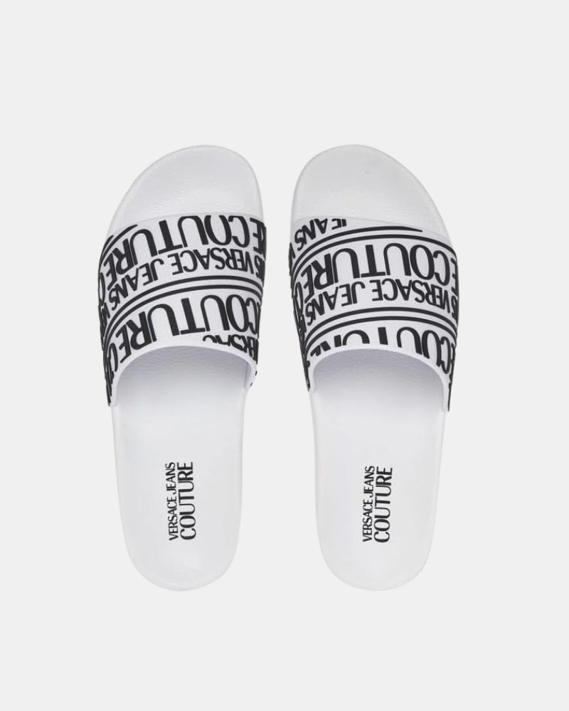 Sandalias Chancletas Hombre Versace Blanco 80YA3SQ1 71352
