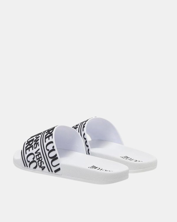 Sandalias Chancletas Hombre Versace Blanco 80YA3SQ1 71352