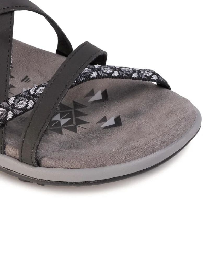Sandálias Mulher SKECHERS Pretas 40955 REGGAE SLIM VACAY