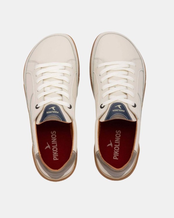 Zapatillas Bajas Barefoot Hombre PIKOLINOS Blanco ARENAL M4W 6437C2