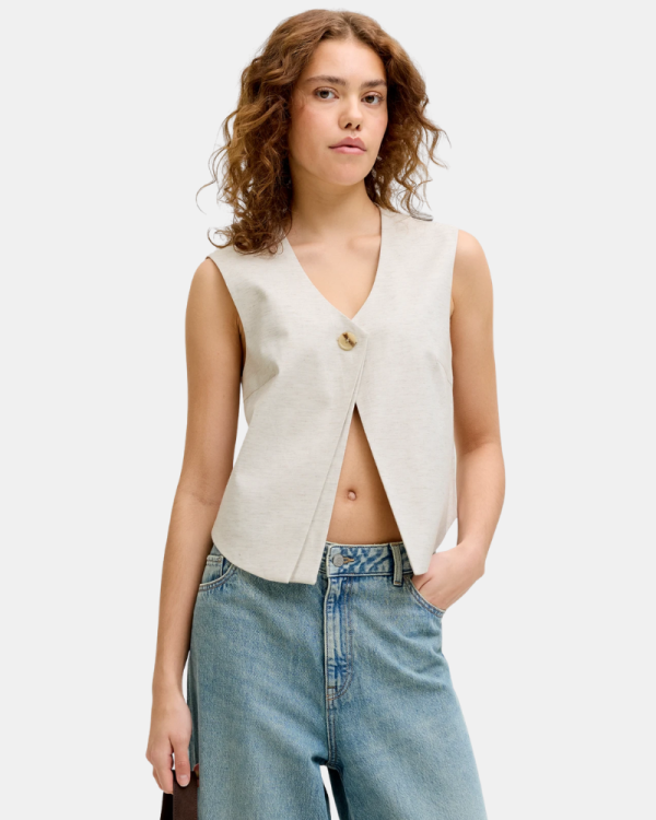 Camisetas Top Mujer JACK AND JONES Blanco 12288343 ELLIS