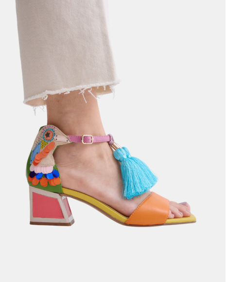 Sandálias de festa para mulher EXE Multicolor LUISA 310