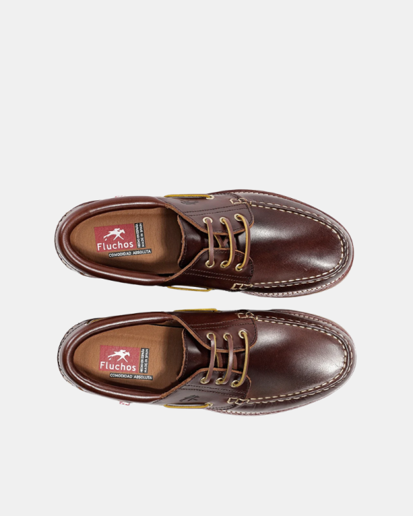 Zapatos Mocasines Hombre FLUCHOS Marrón F0054