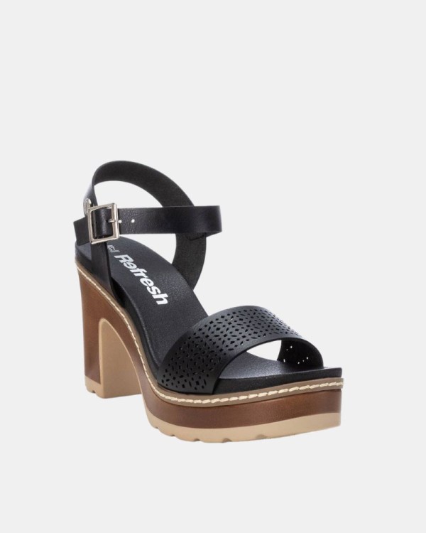 Sandalias Abiertas Mujer REFRESH Negro 170777