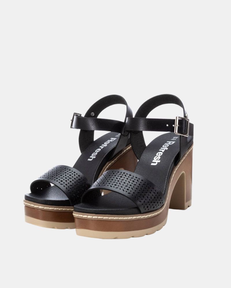 Sandalias Abiertas Mujer REFRESH Negro 170777