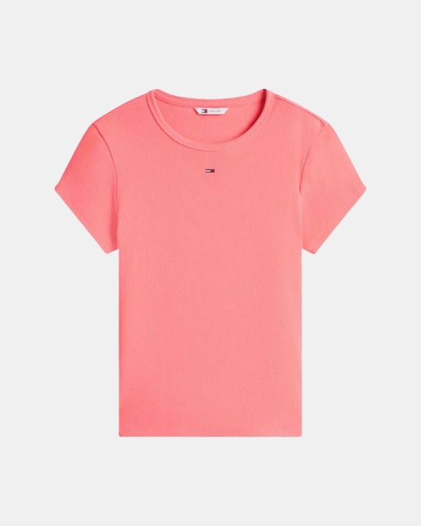 Camisetas Manga corta Mujer TOMMY HILFIGER Rosa DW0DW17383TIE