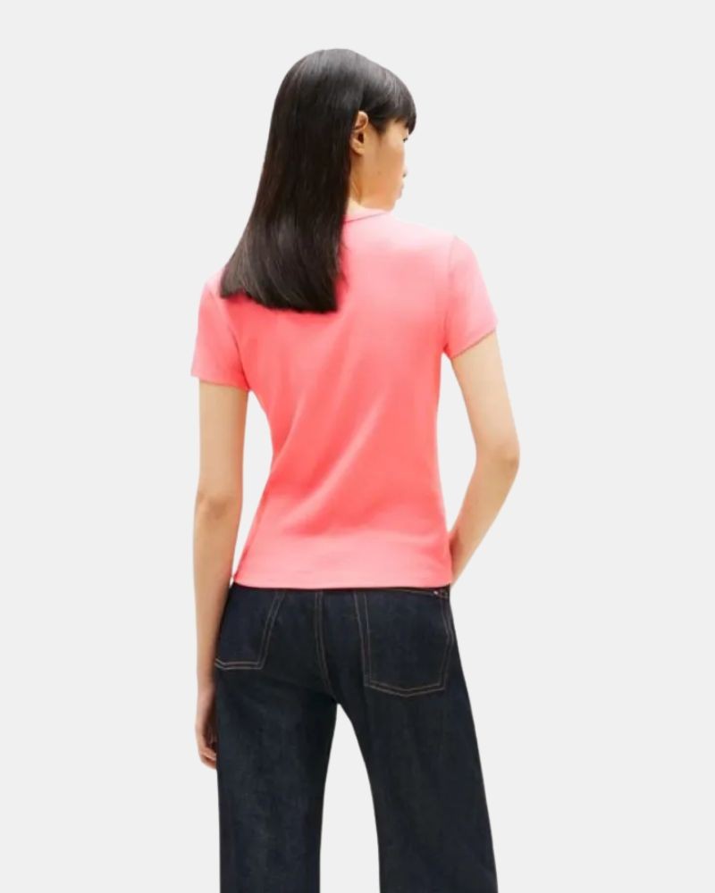 Camisetas Manga corta Mujer TOMMY HILFIGER Rosa DW0DW17383TIE