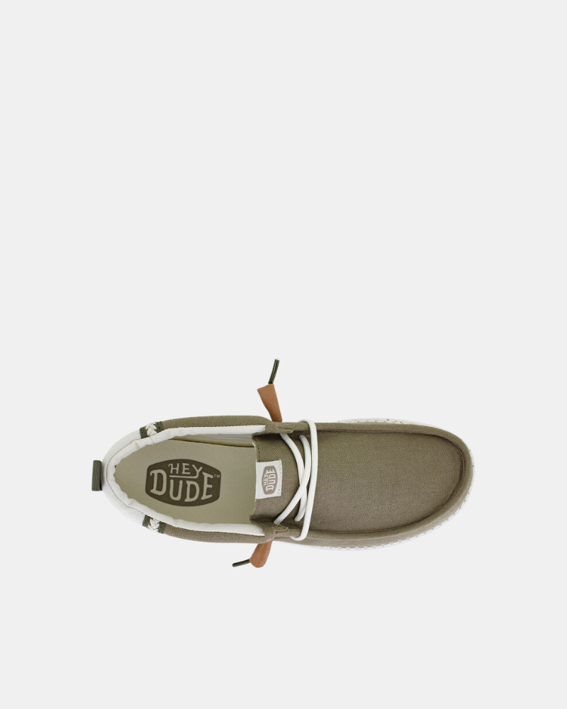 Sapatilhas Homem HEY DUDE Verde 43086 WALLY CRAFT LINHO
