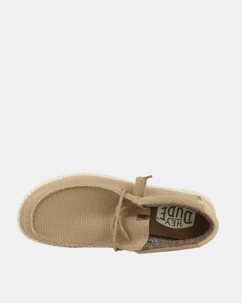 Sapatilhas Baixas Homem HEY DUDE Taupe 40403 WALLY SPORT MESH
