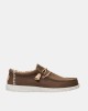Sapatilhas Baixas Homem HEY DUDE Castanho 40700 WALLY STRETCH CANVAS