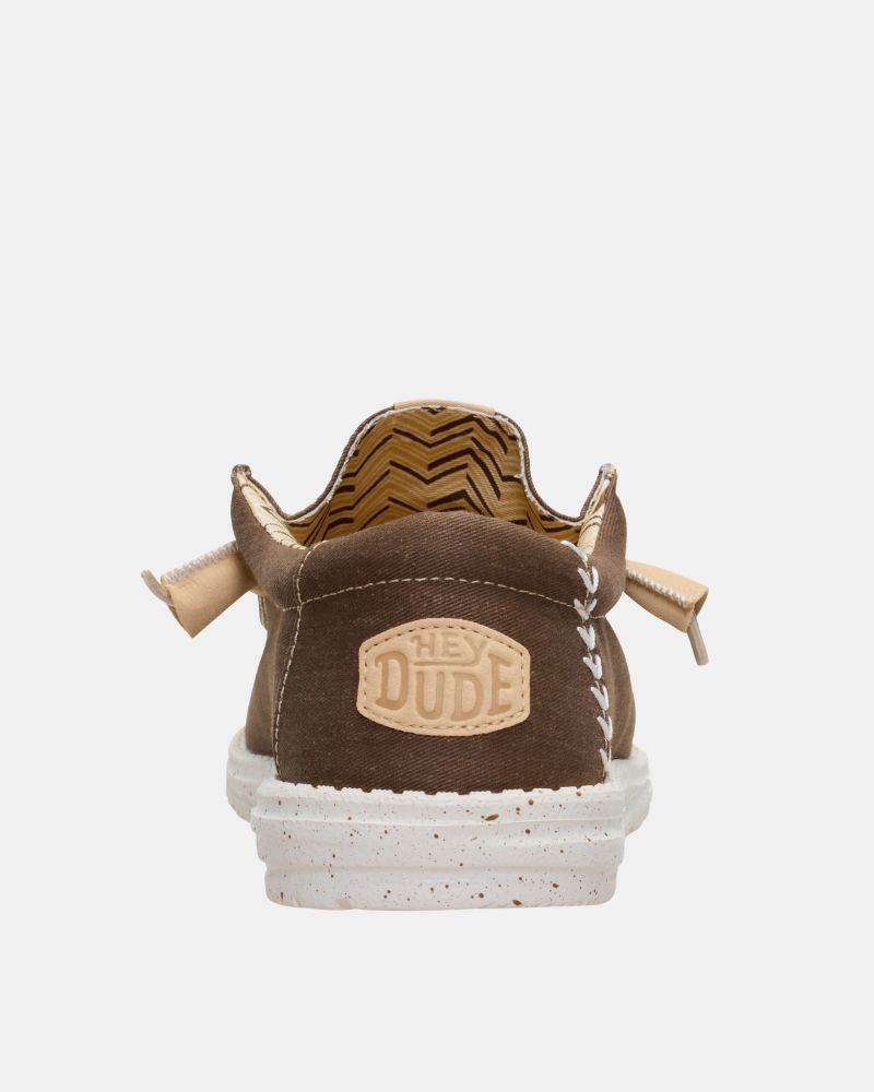 Zapatillas Bajas Hombre HEY DUDE Marrón 40700 WALLY STRETCH CANVAS