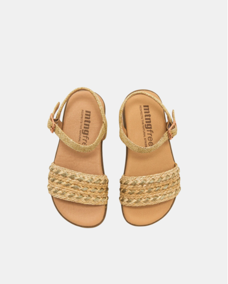 Sandalias Barefoot Infantil MUSTANG Oro 49349