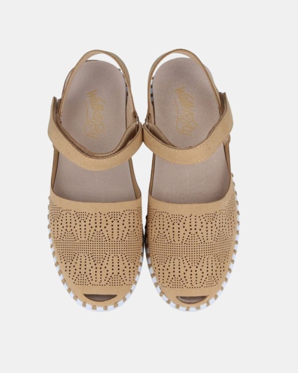 Sandálias Fechadas Mulher Walk & Fly Castanhas 20301 CLOUD