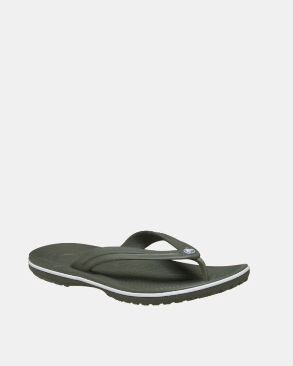 Sandálias de dedo Chinelos Homem Crocs Verde 11033 CROCBAND FLIP