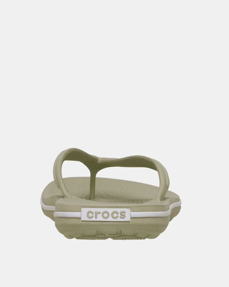Sandalias De dedo Chancletas Mujer Crocs Beige 11033 CROCBAND FLIP