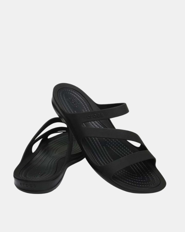 Sandálias Chinelos Mulher Crocs Preto 203998 SWIFTWATER SANDAL W