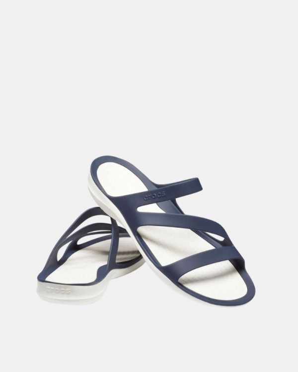 Sandalias Chancletas Mujer Crocs Azul 203998 SWIFTWATER SANDAL W