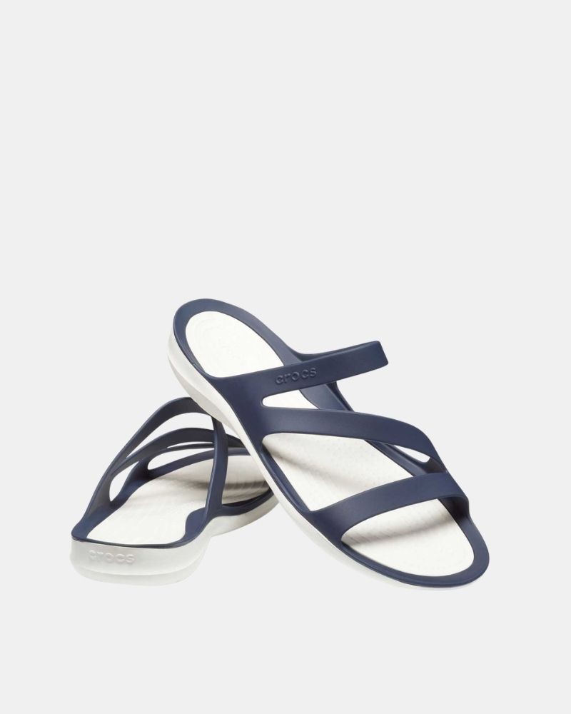 Sandalias Chancletas Mujer Crocs Azul 203998 SWIFTWATER SANDAL W