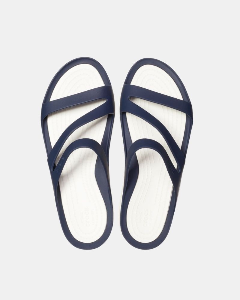 Sandalias Chancletas Mujer Crocs Azul 203998 SWIFTWATER SANDAL W