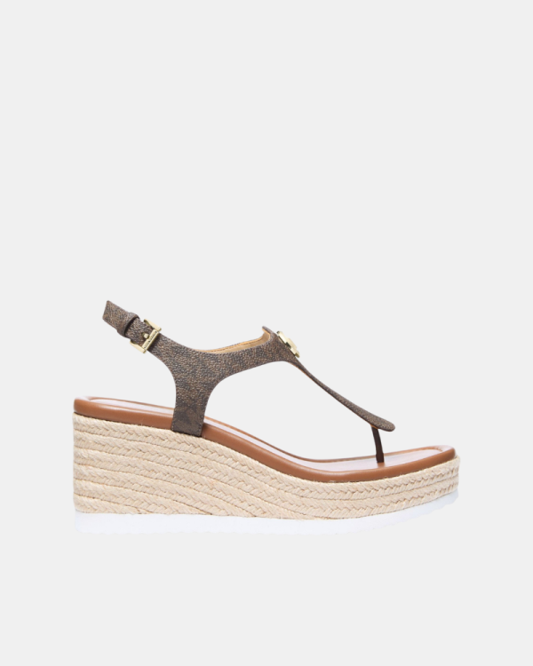Sandálias abertas de ráfia para mulher MICHAEL KORS castanhas 40S6VAMS1B VAL